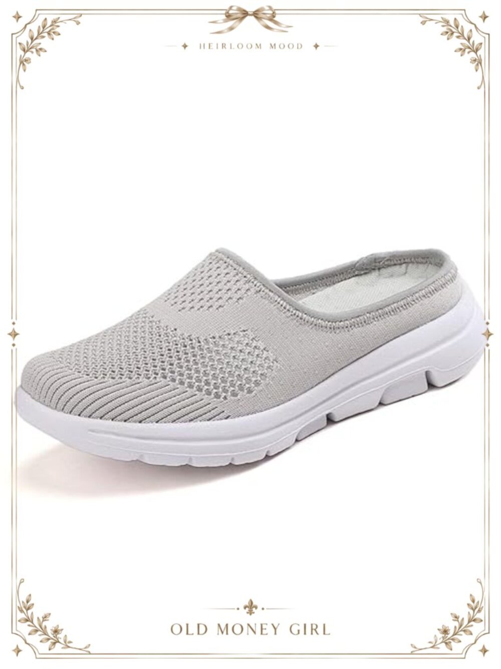 Mesh Slip-On Mule Sneakers Breathable Lightweight Backless Shoes